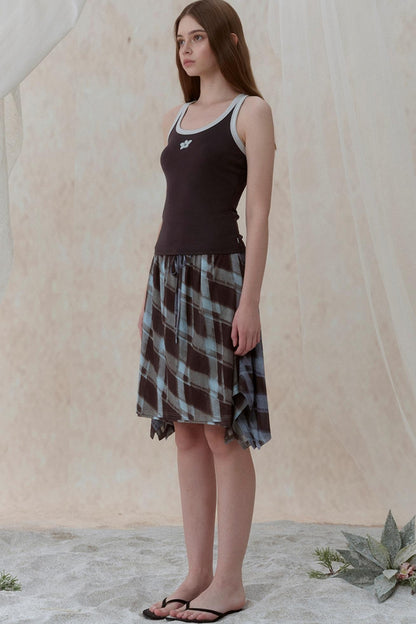 Vintage Plaid Swing Dress