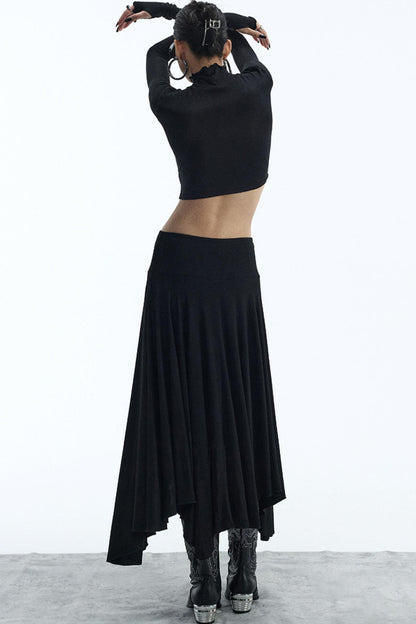 Black Turtleneck Top