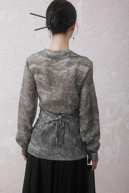 Autumn Gray Texture Shirt