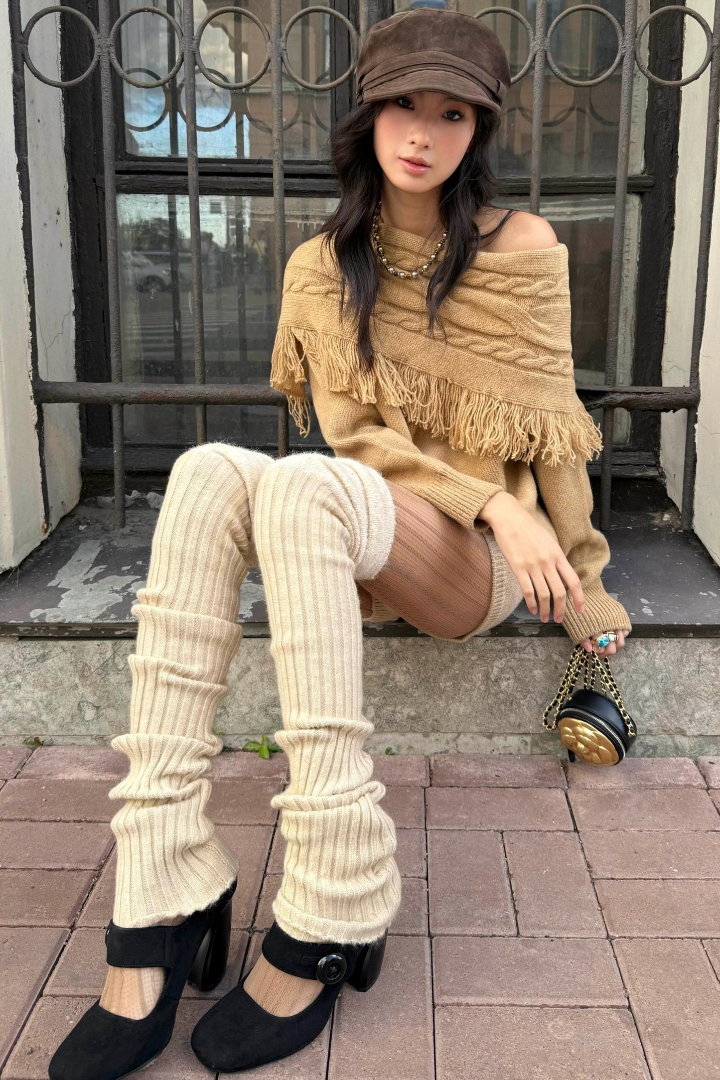 Vintage Wool Cable Sweater Set-Up