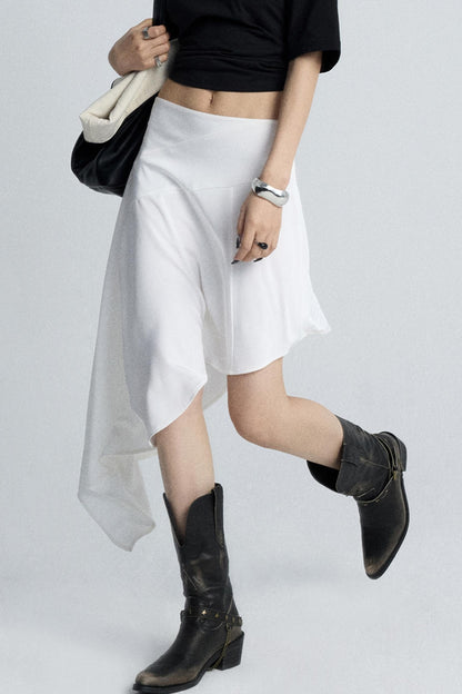 Summer Wavy Black Skirt