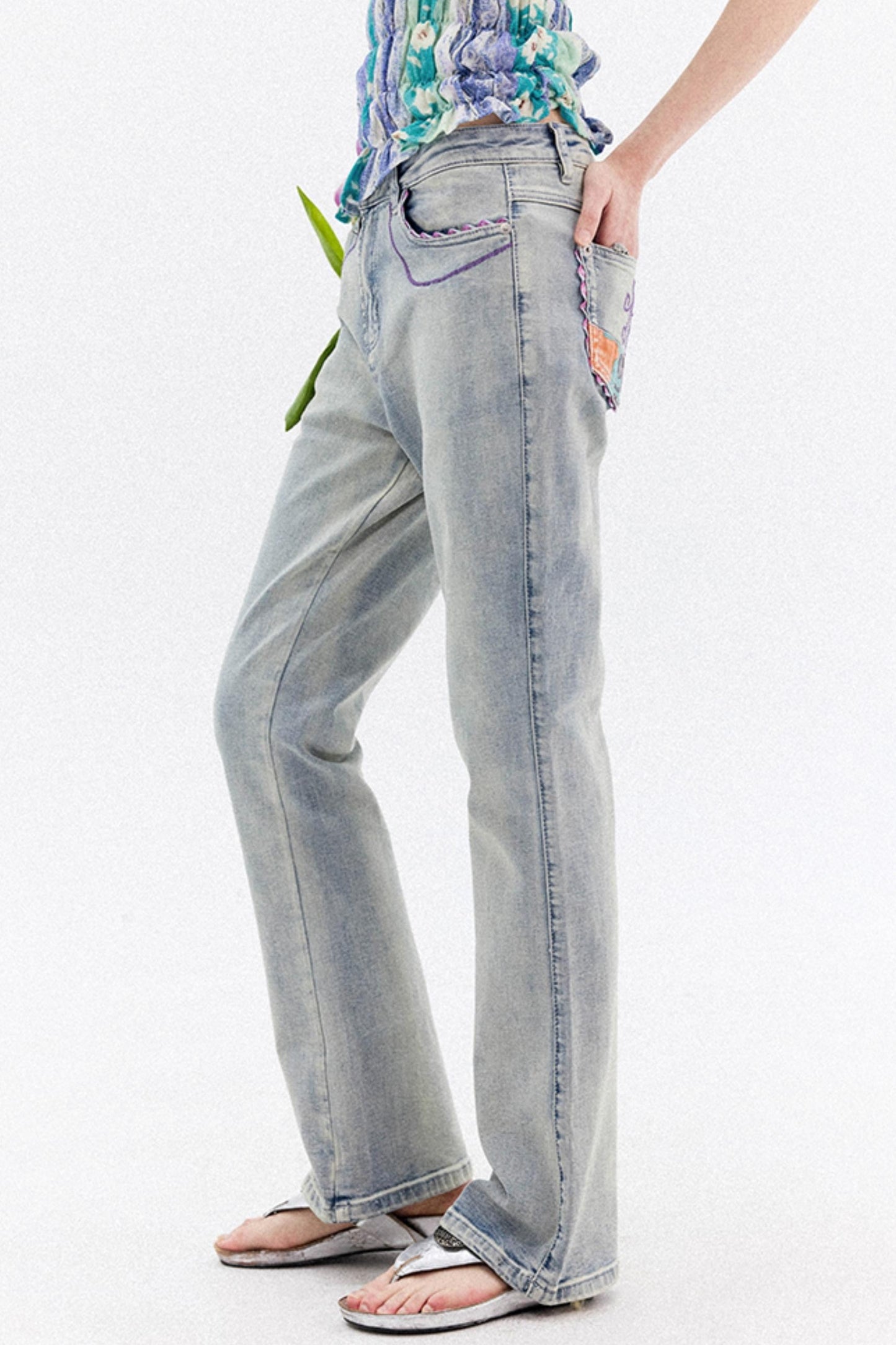 Summer Lace Micro Jeans