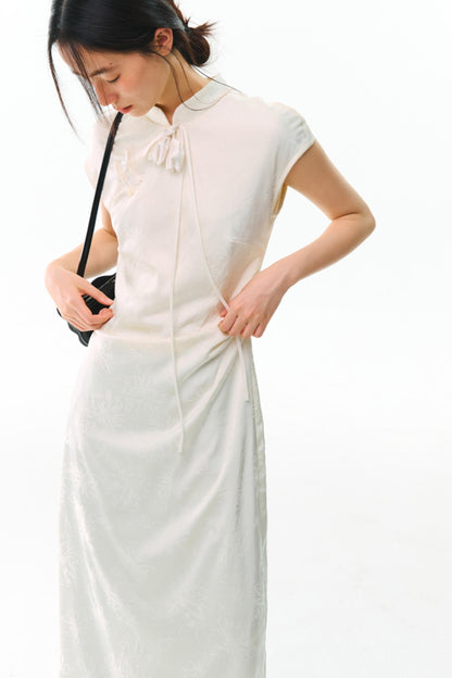 Floral Jacquard Qipao Dress