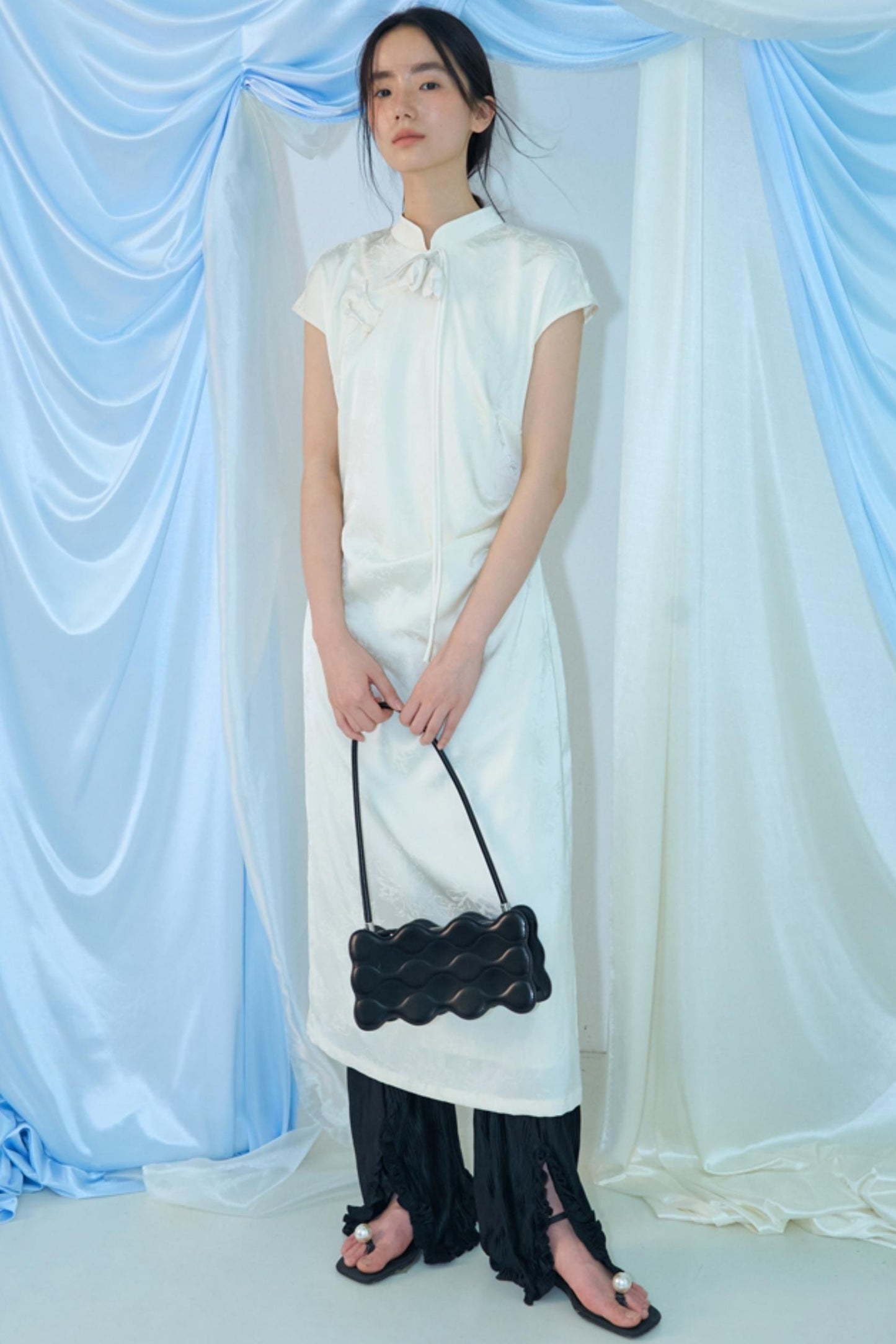 Floral Jacquard Qipao Dress