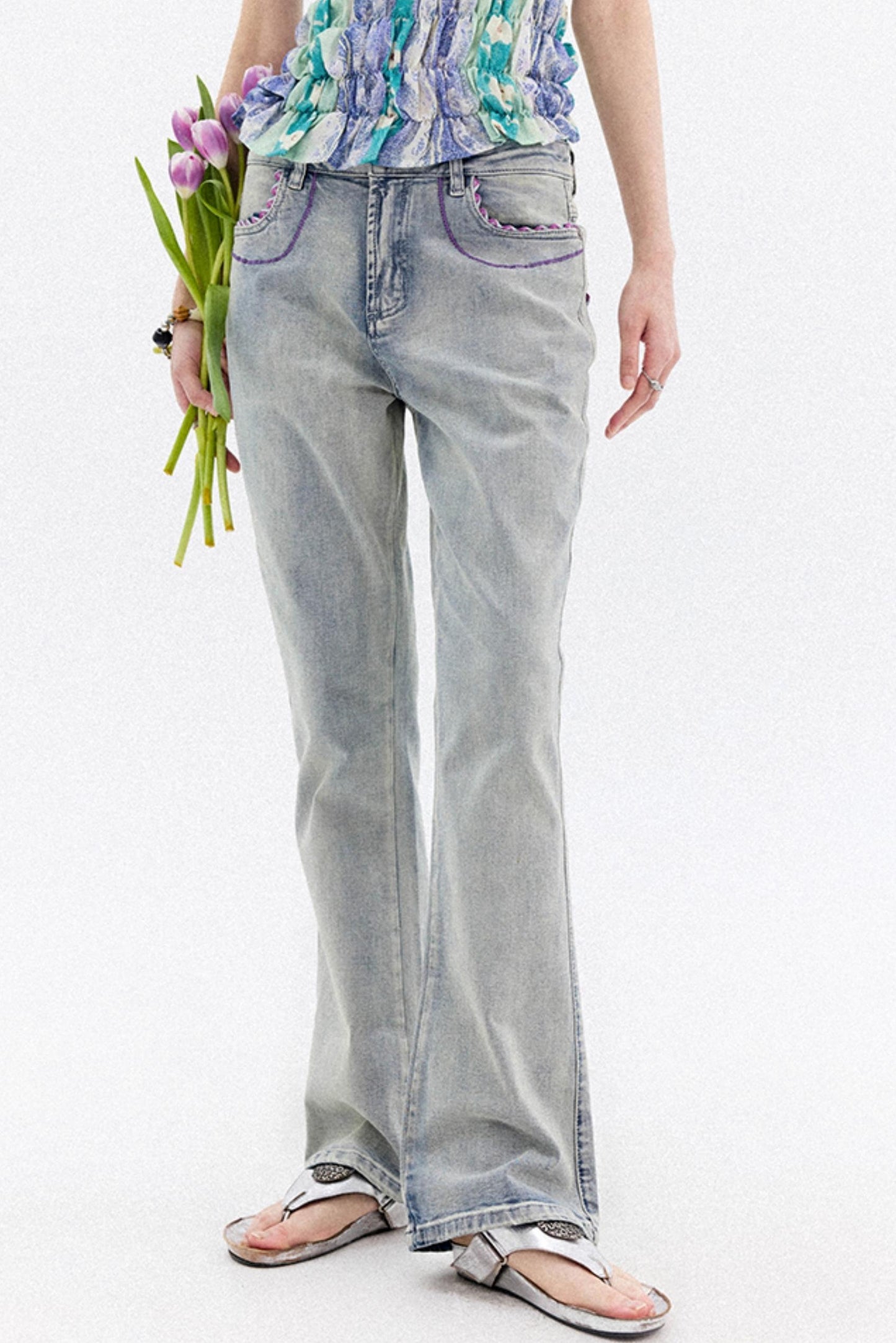 Summer Lace Micro Jeans