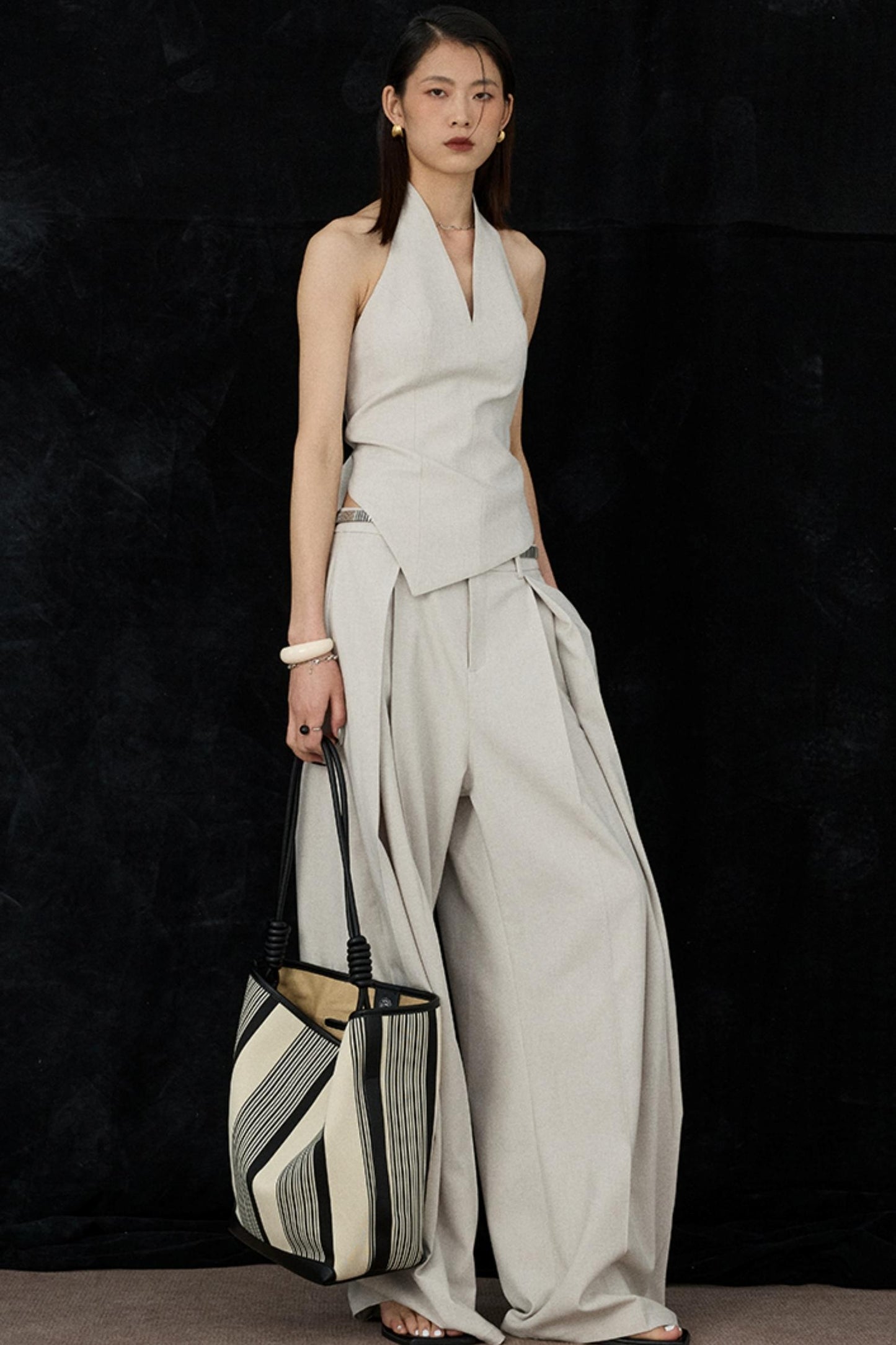 Apricot Scimitar Trouser Vest Set-Up