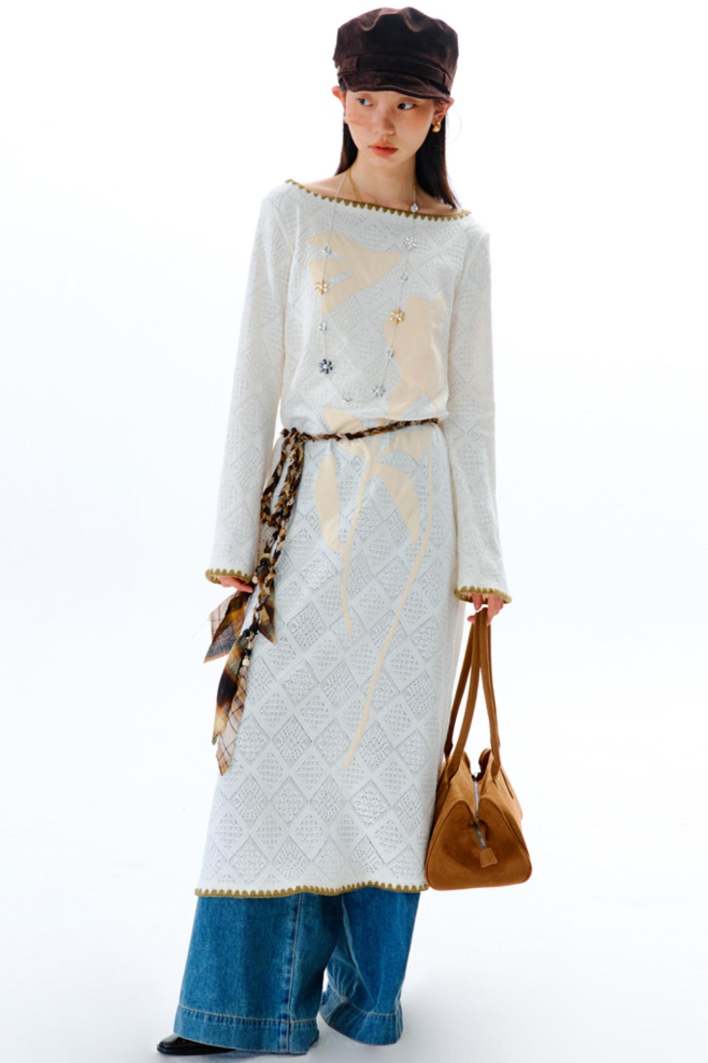 Original Cliff Flower Knit Dress