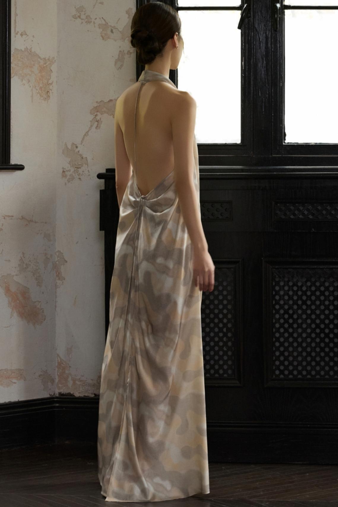 Moonlit Halterneck Dress