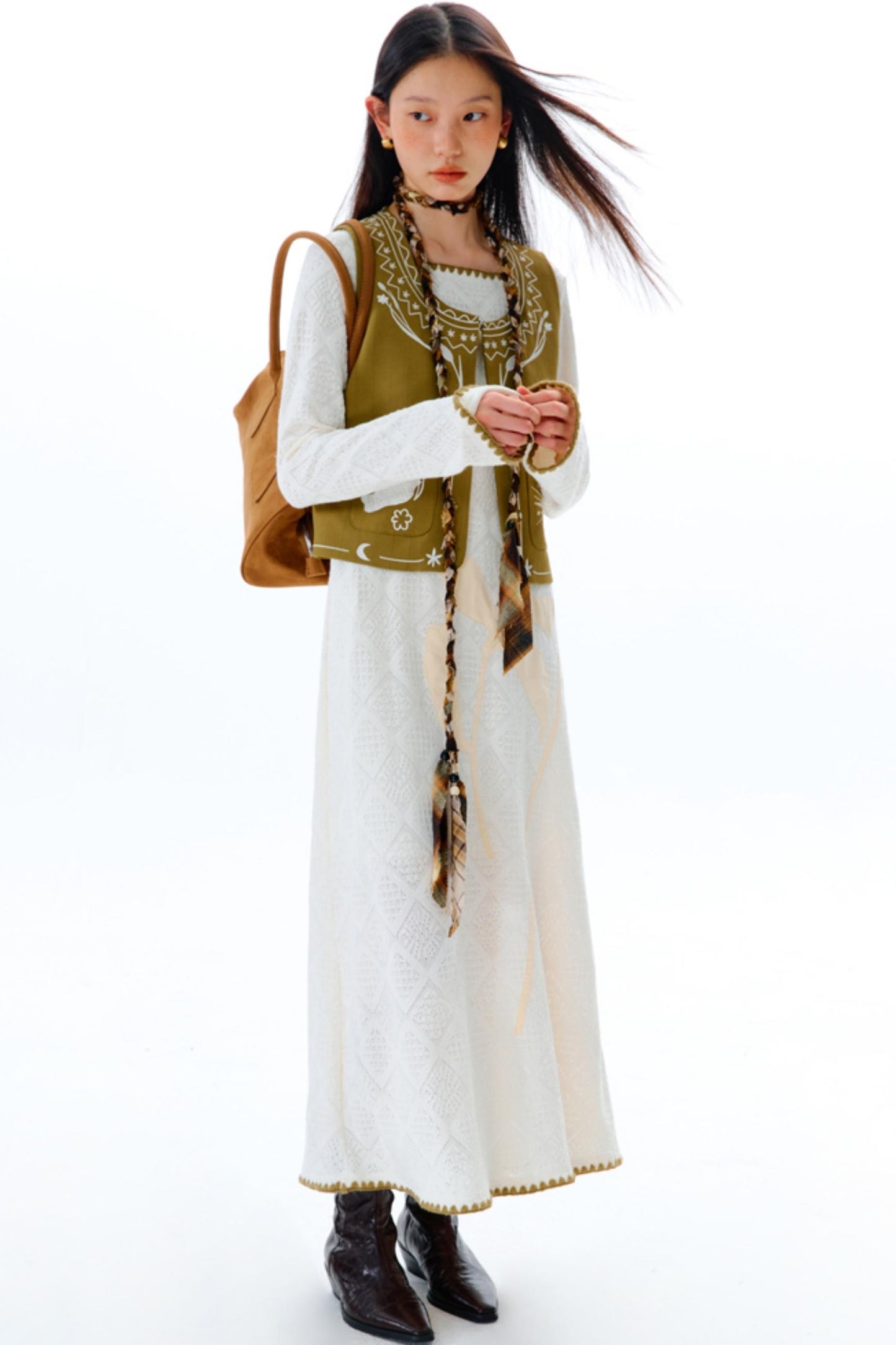 Original Cliff Flower Knit Dress