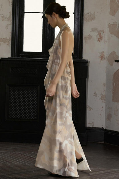 Moonlit Halterneck Dress
