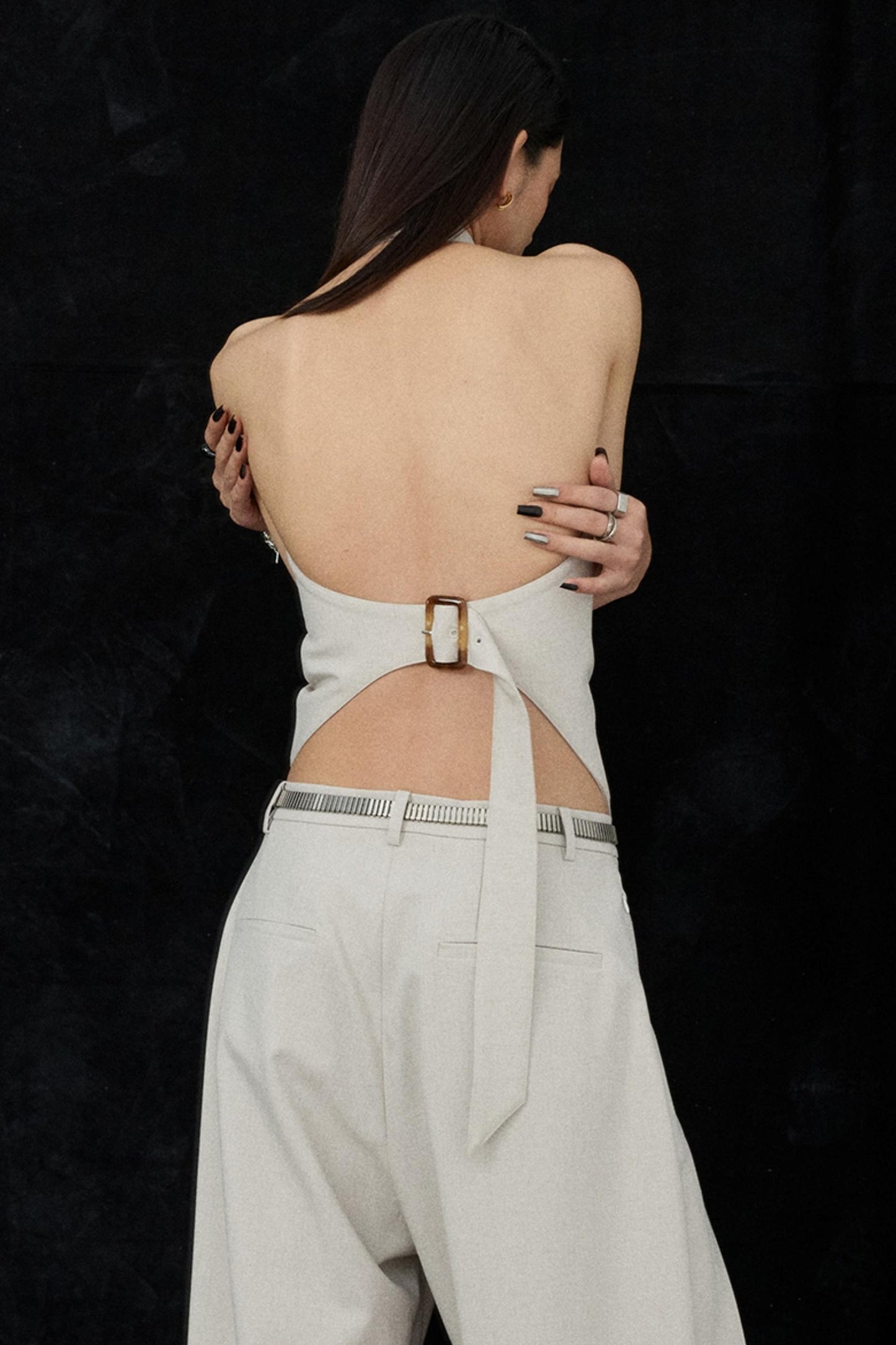 Apricot Scimitar Trouser Vest Set-Up