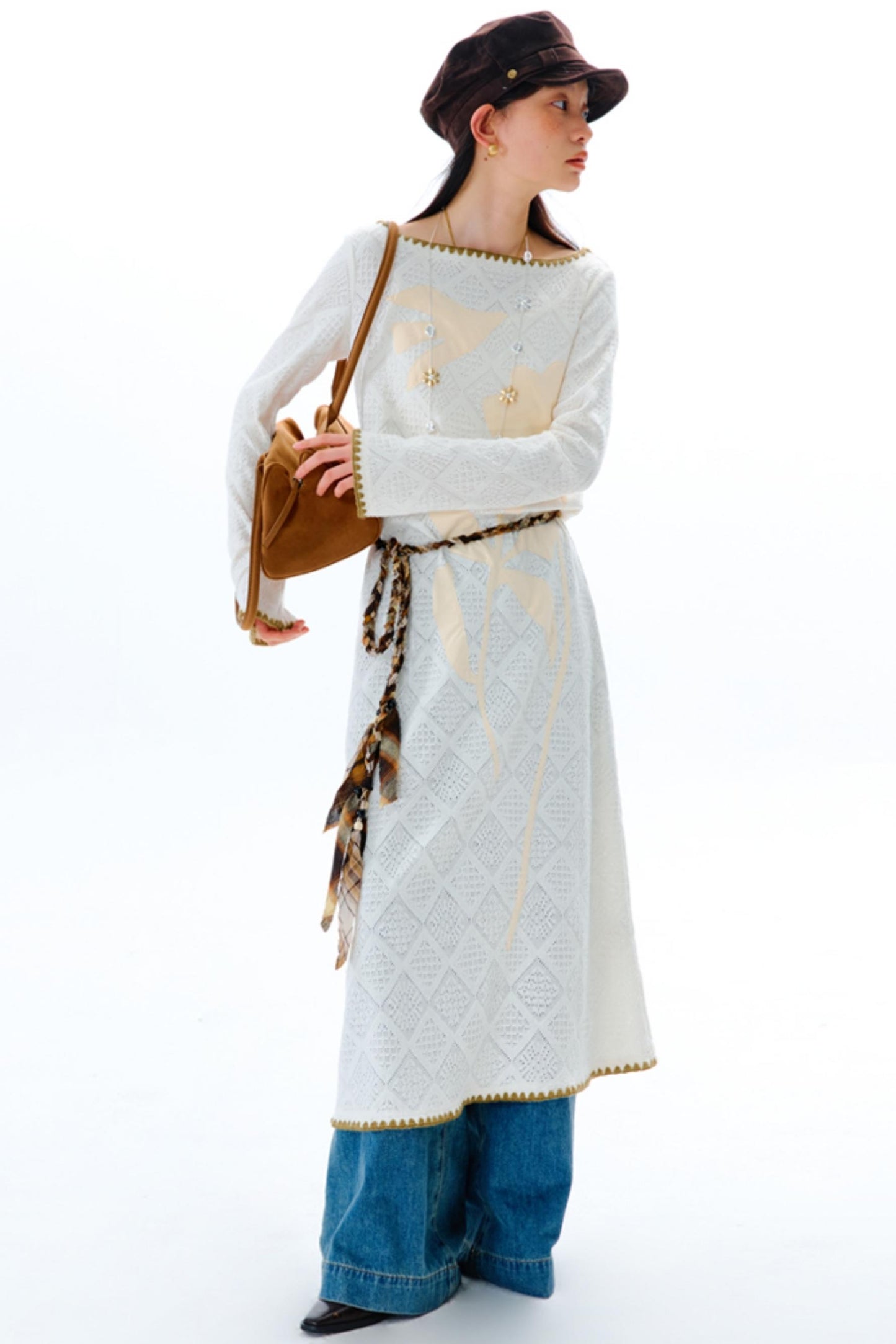 Original Cliff Flower Knit Dress