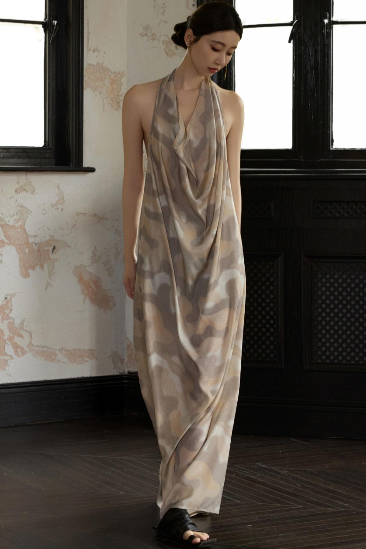 Moonlit Halterneck Dress