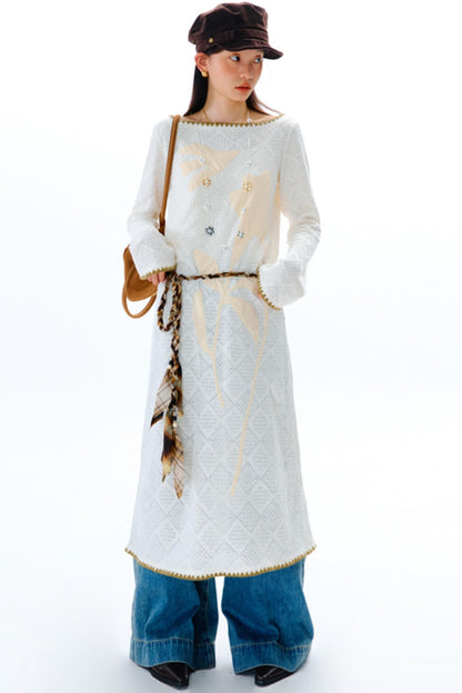 Original Cliff Flower Knit Dress