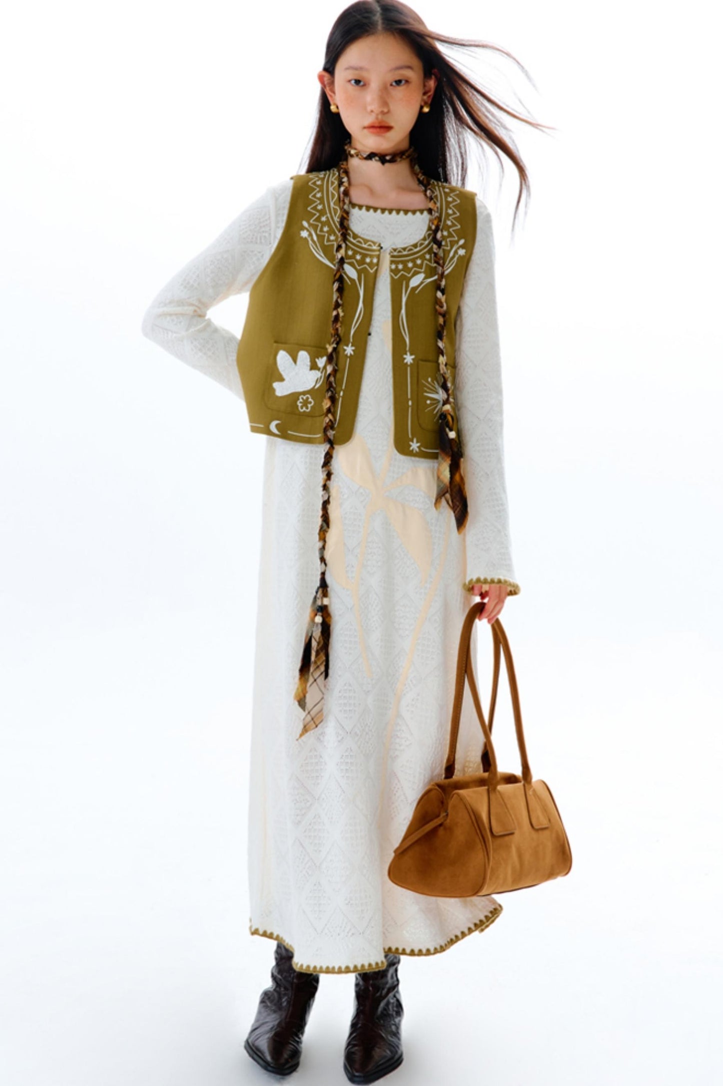 Original Cliff Flower Knit Dress