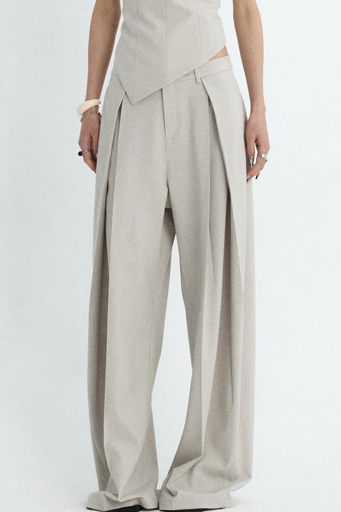 Apricot Scimitar Trouser Vest Set-Up