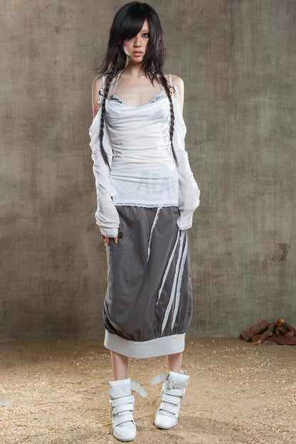 Retro Strapless Sunscreen T-Shirt