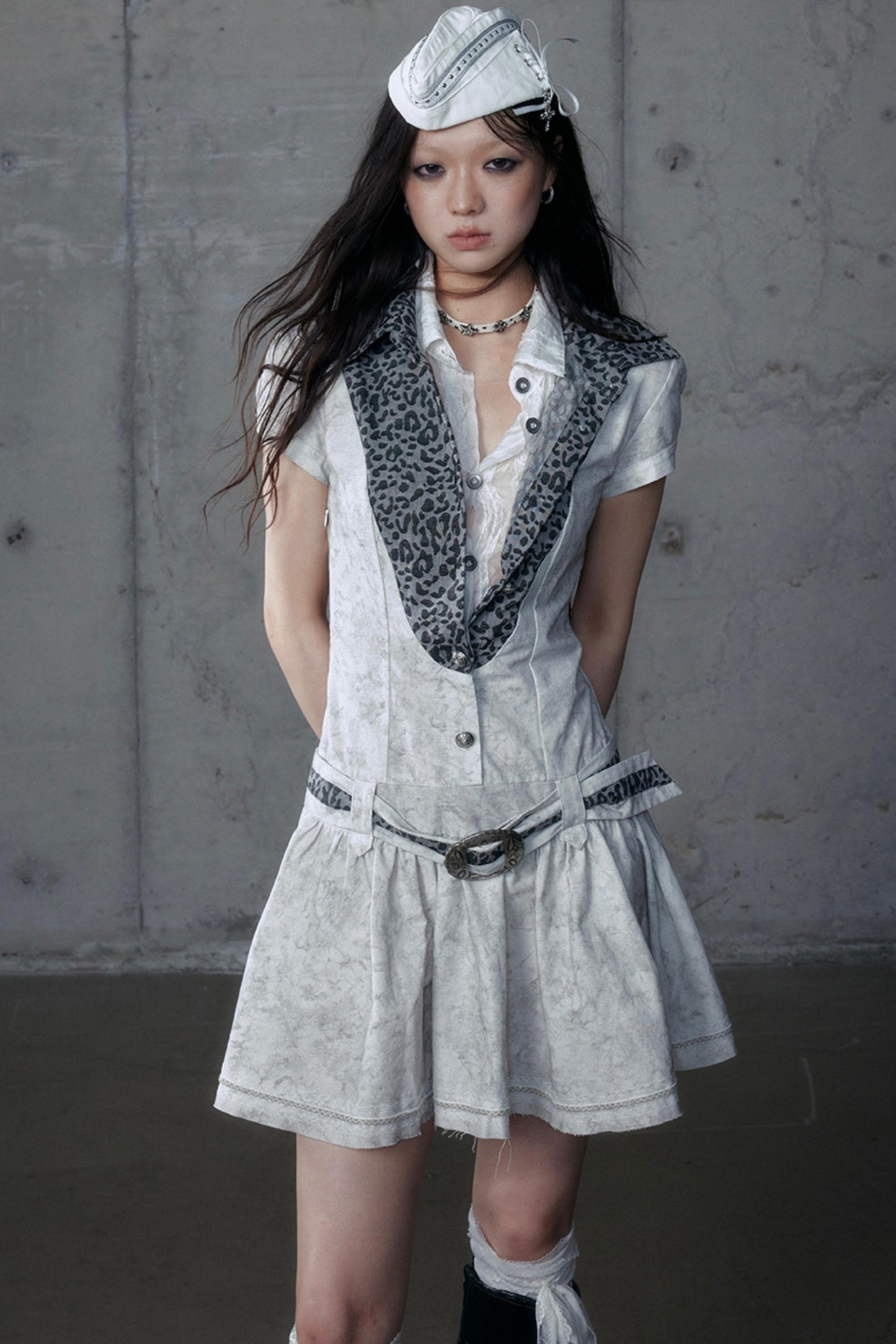 Vintage Patchwork Shirt Dress