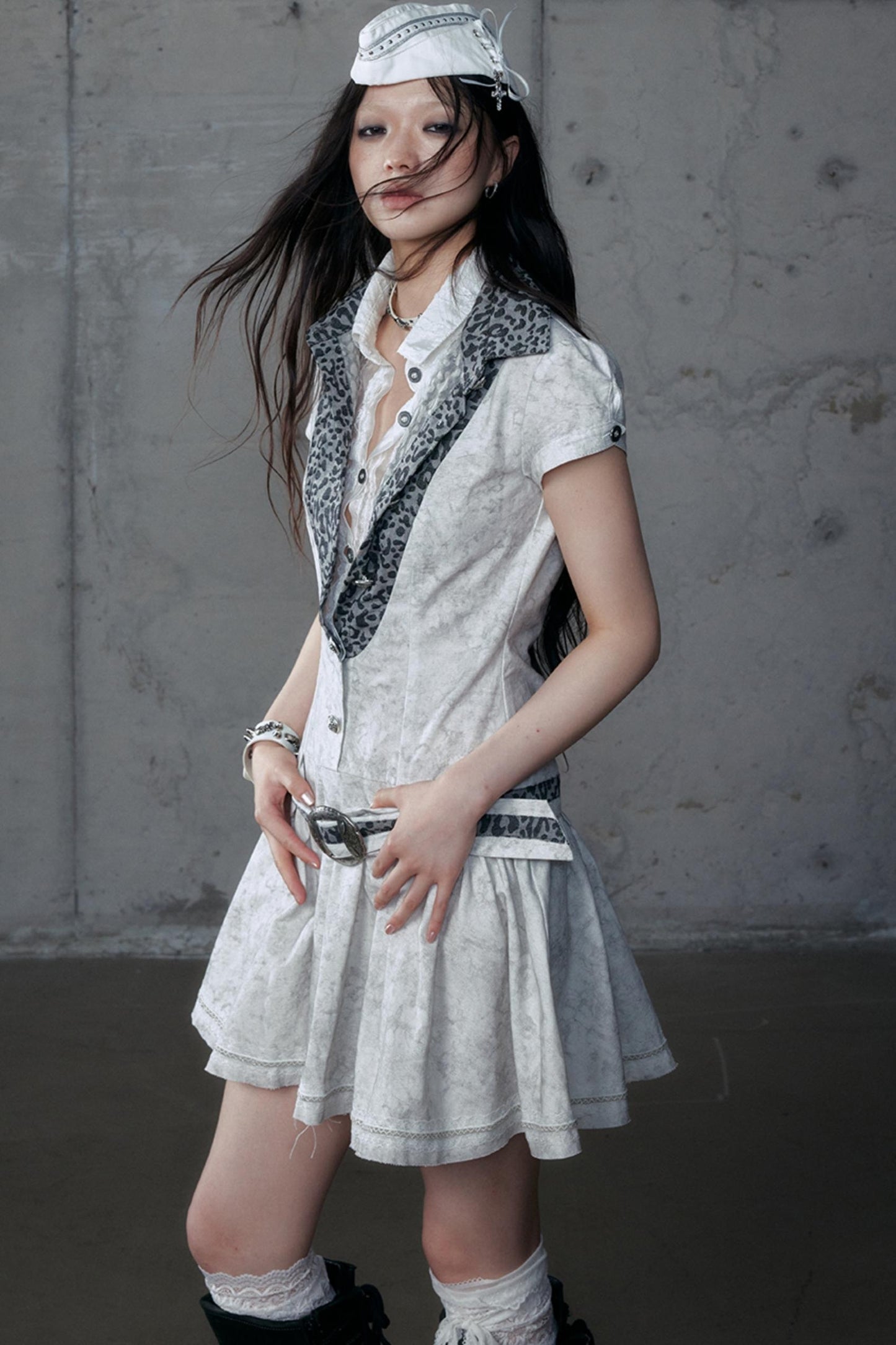 Vintage Patchwork Shirt Dress