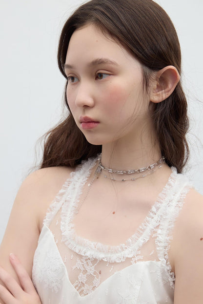 Pleated Bridal Gown Dress