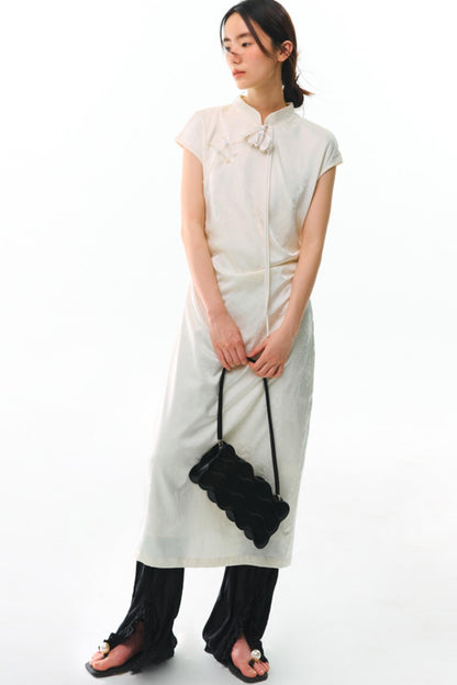 Floral Jacquard Qipao Dress