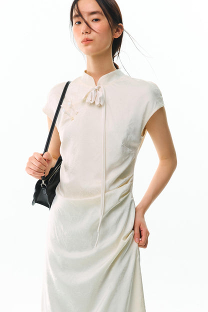 Floral Jacquard Qipao Dress