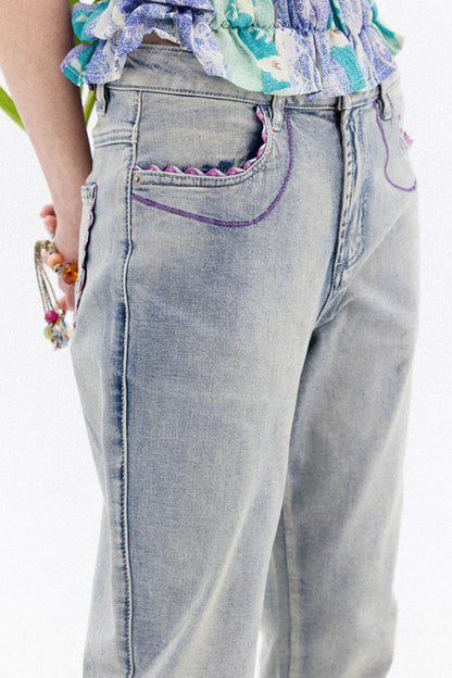 Summer Lace Micro Jeans