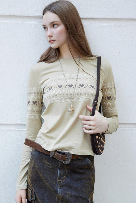 Star Wave Vintage Crew Neck T-shirt