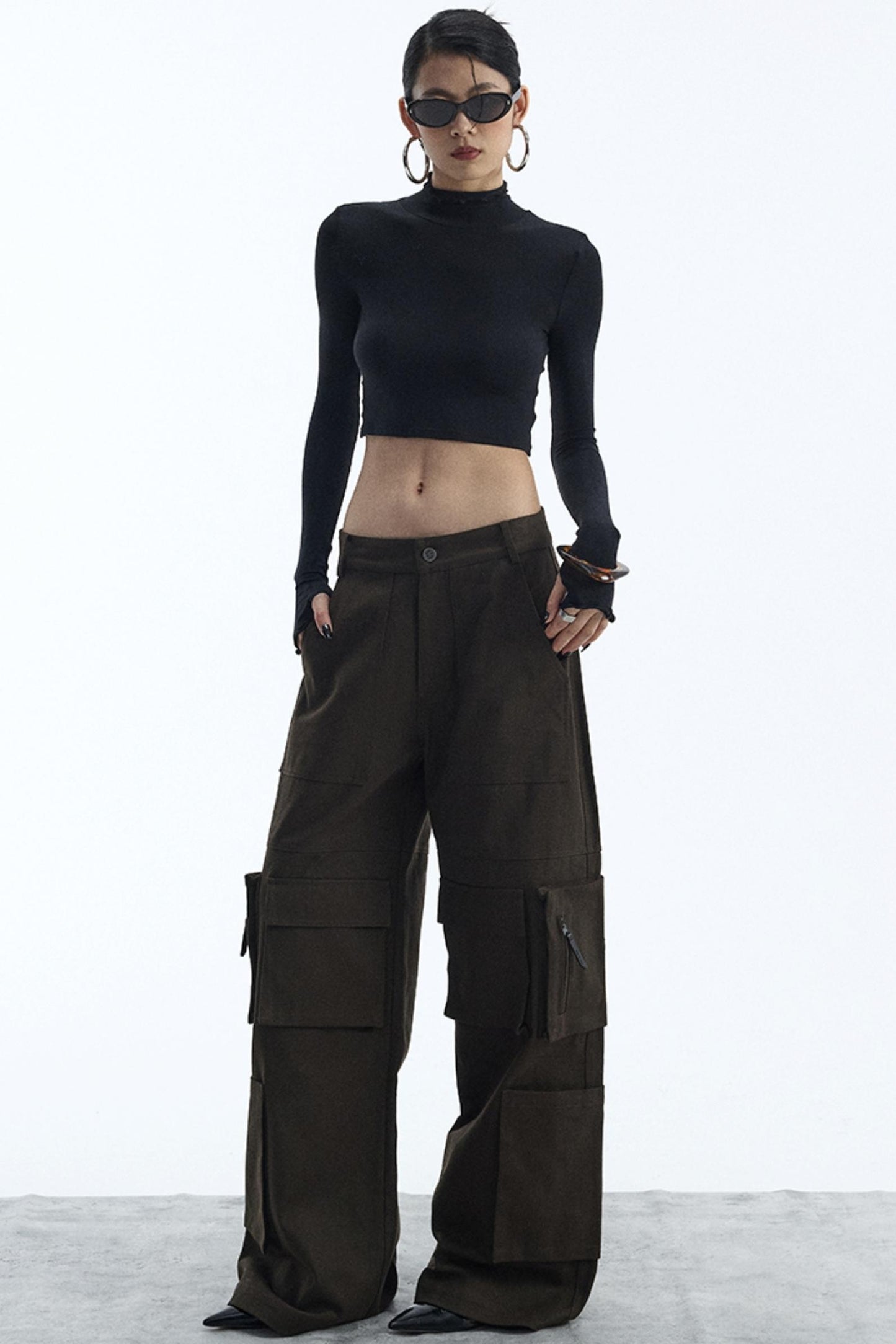 Black Turtleneck Top