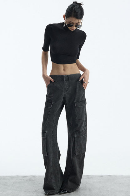 Black Turtleneck Top