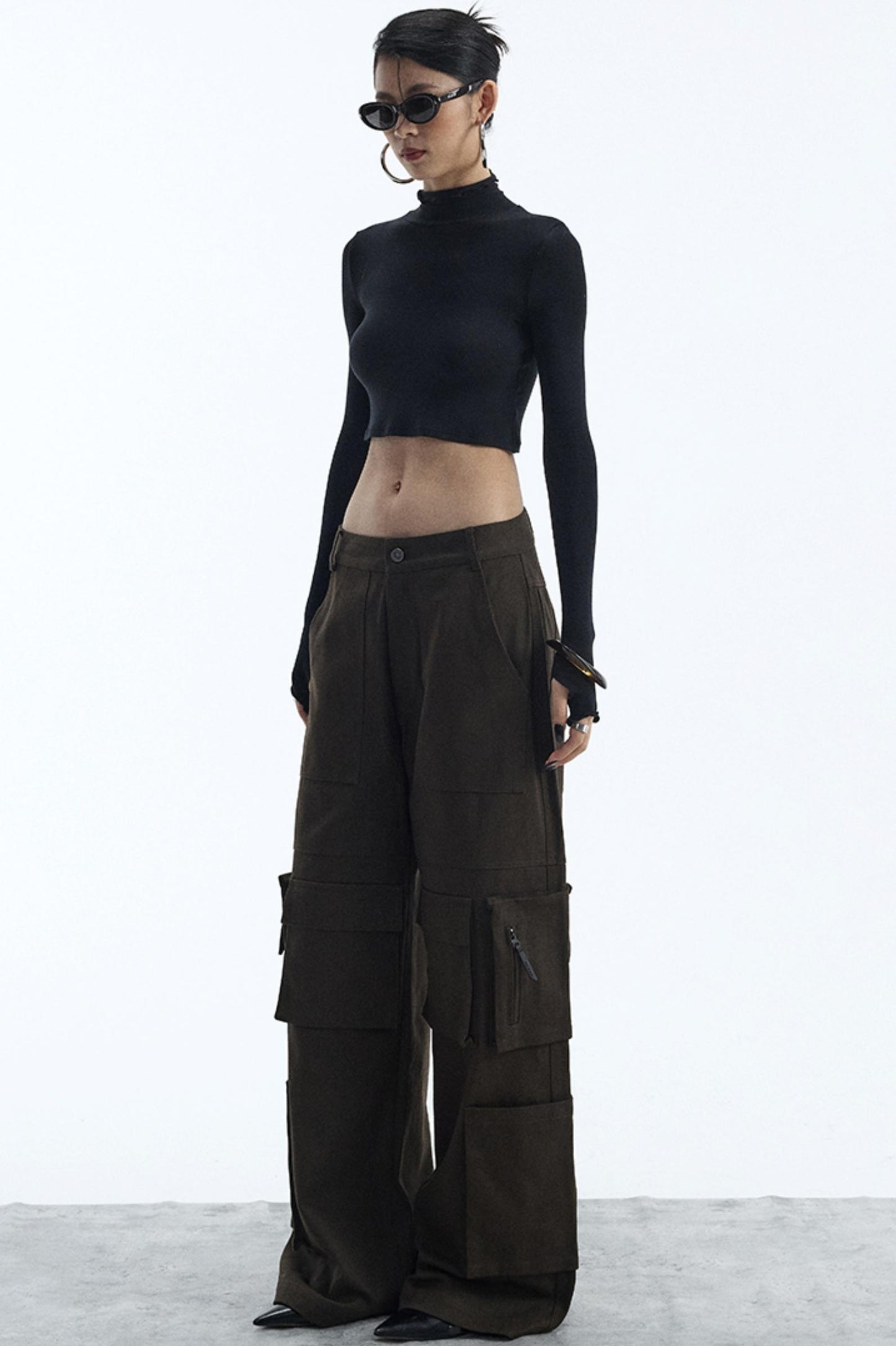 Black Turtleneck Top