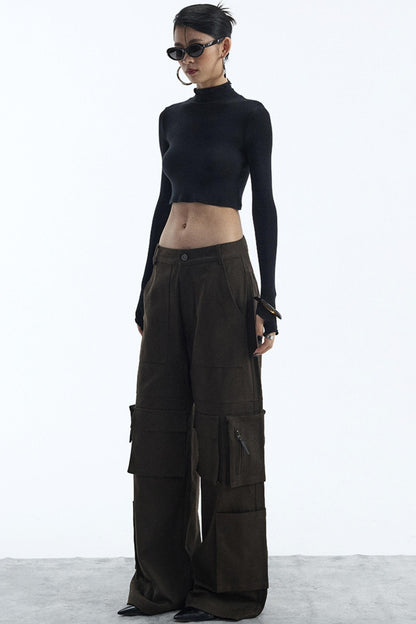 Black Turtleneck Top