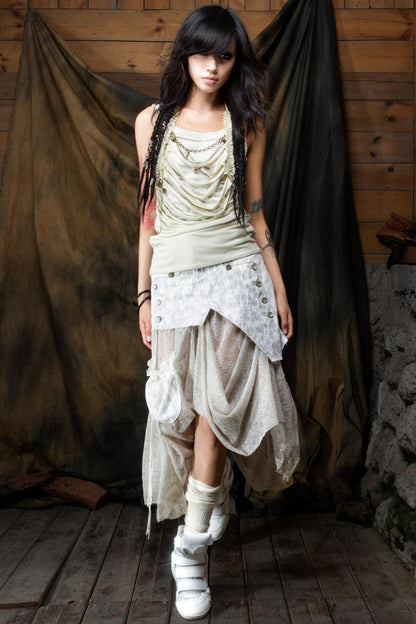 Fake Two Piece Vest Top