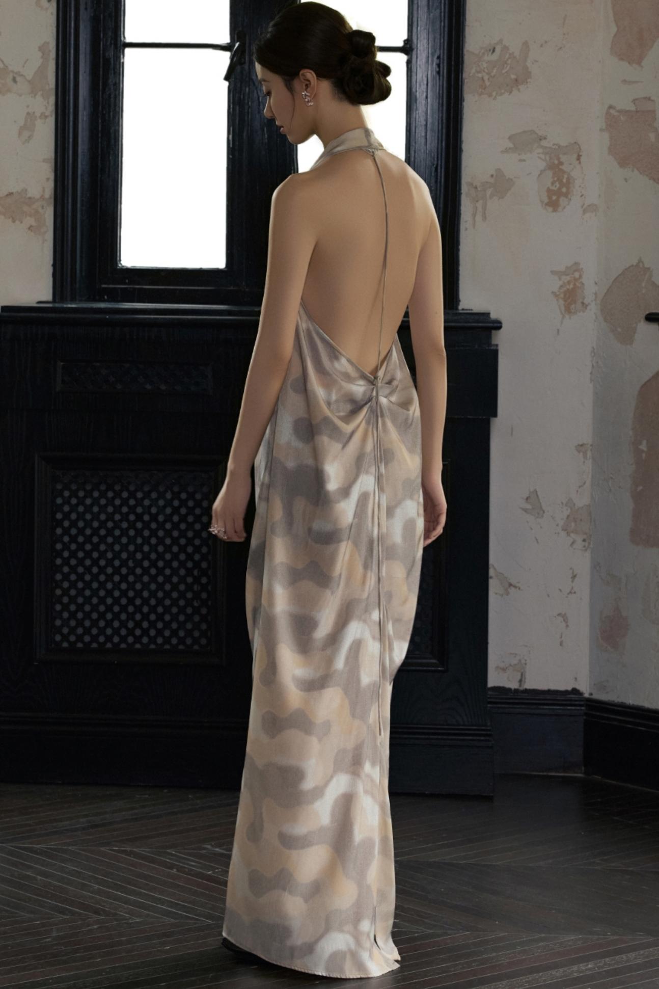 Moonlit Halterneck Dress