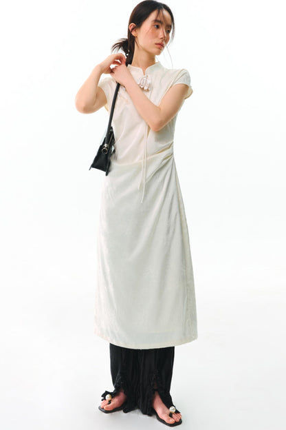 Floral Jacquard Qipao Dress