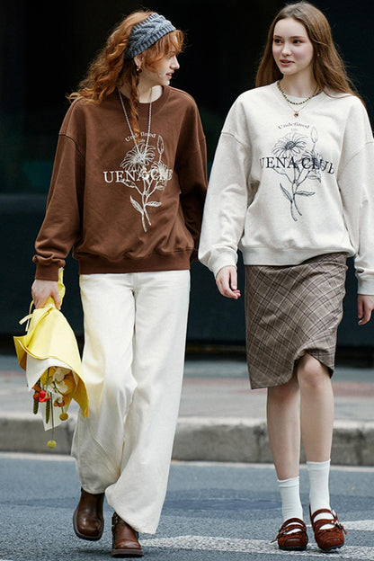 Vintage Flower Crewneck Sweatshirt