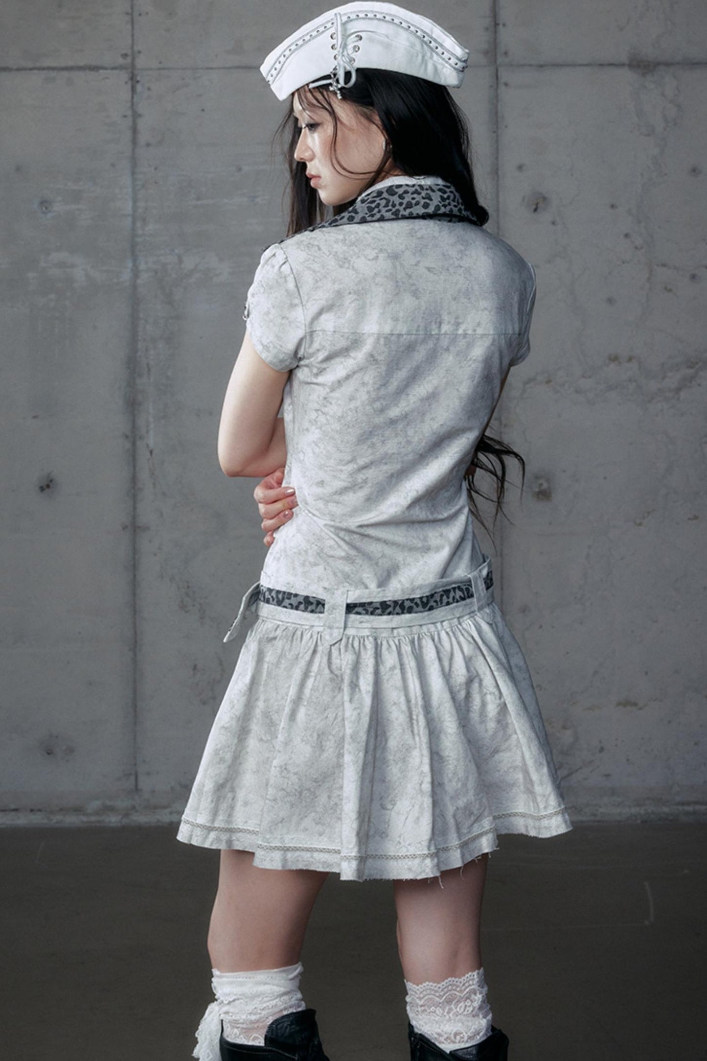 Vintage Patchwork Shirt Dress