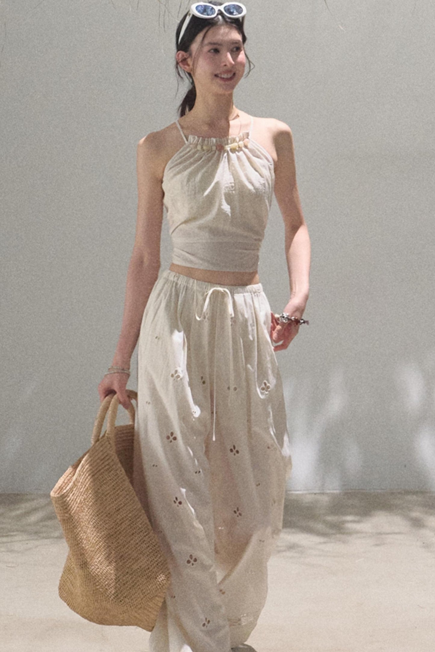 Self-Love Embroidered Summer Pants