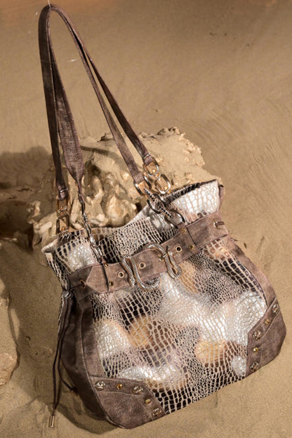 Snake Print Armpit Bag