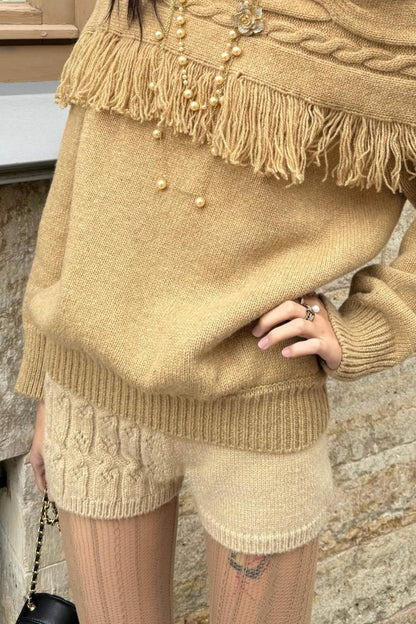 Vintage Wool Cable Sweater Set-Up