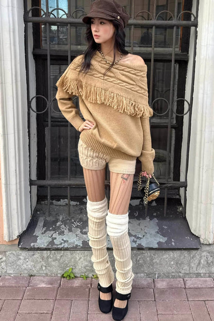 Vintage Wool Cable Sweater Set-Up