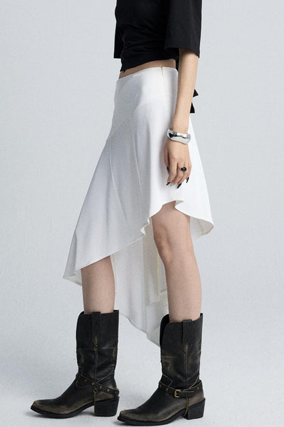 Summer Wavy Black Skirt