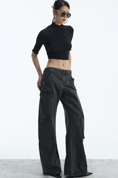 Black Turtleneck Top