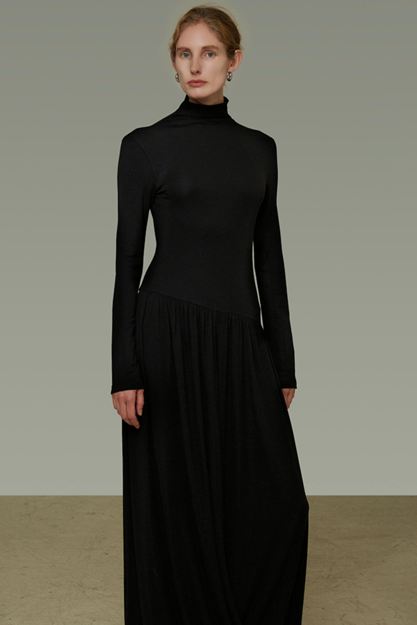 Slim High Neck Autumn Dress