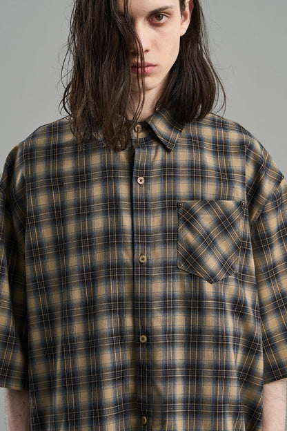 Luxury Studded Plaid Shirt