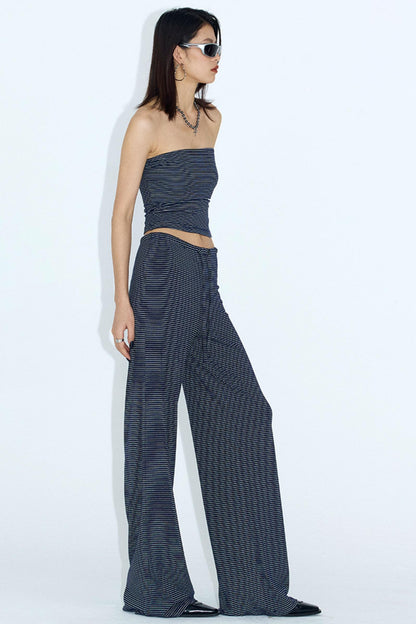 Slimming Striped Yoga Set with Shorts Set-Up