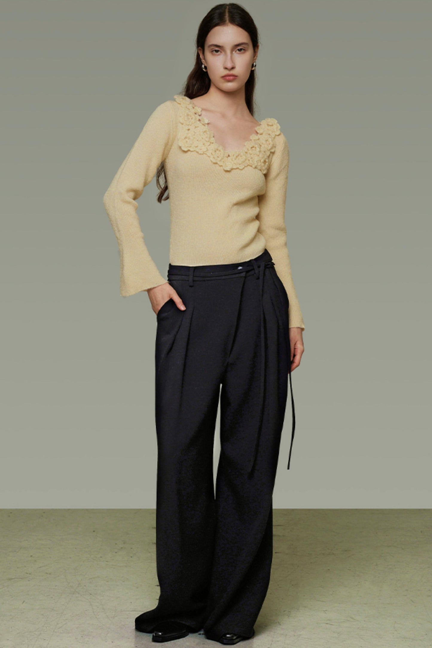 Autumn Flared Knit Top