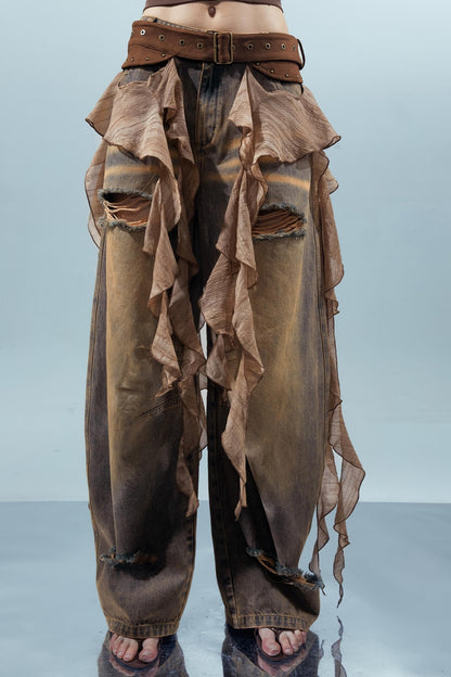 Ruffled Patchwork Curtains