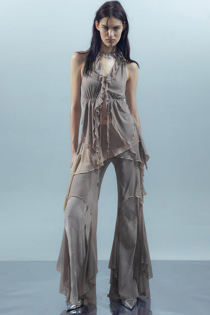 Dreamy Ruffled Mesh Tank