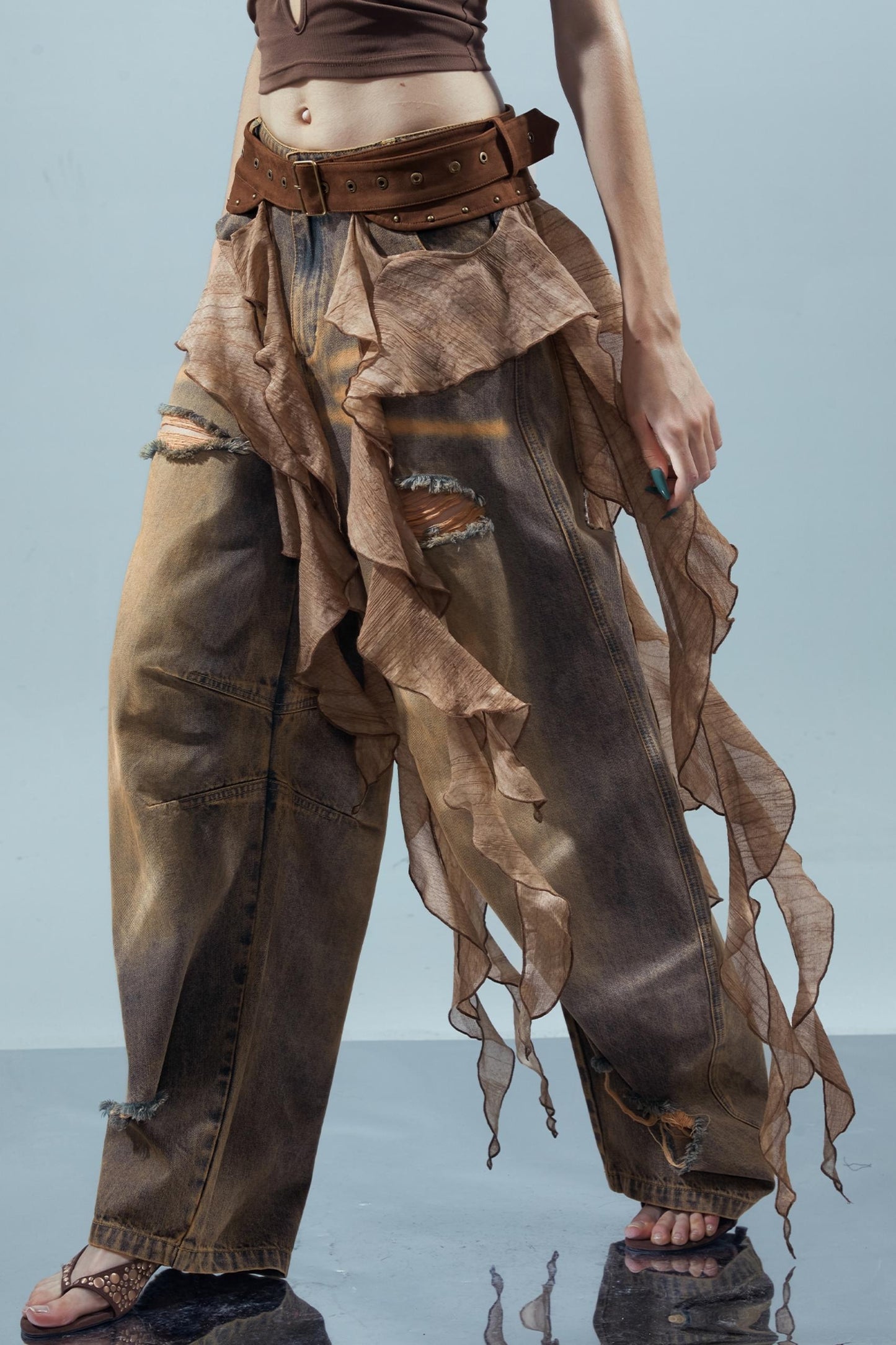 Ruffled Patchwork Curtains